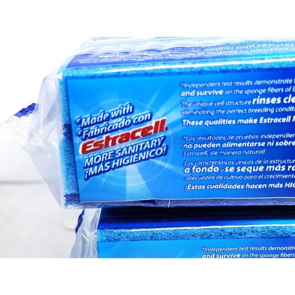 2 Brillo Basics Estracelli Sanitary 2 Pack No Scratch 2010 Armaly Soft Scrub Pad - Picture 9 of 16